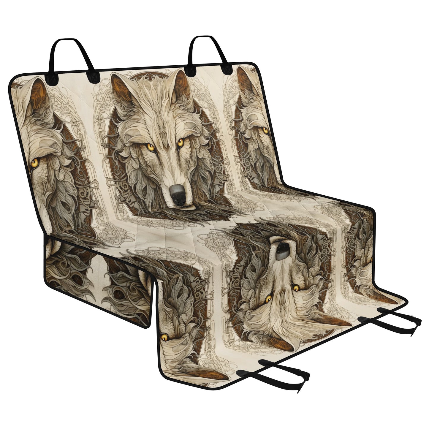 Dire Wolf Car Pet Seat Cover - Waterproof Back Seat Cover Pet Hammock Dog Seat Protector