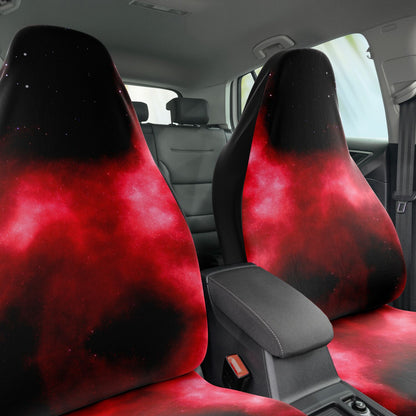Red Mars Galaxy Car Seat Covers - Front Seat Cover or Full Set Front and Back Seat Cover Universal Fit