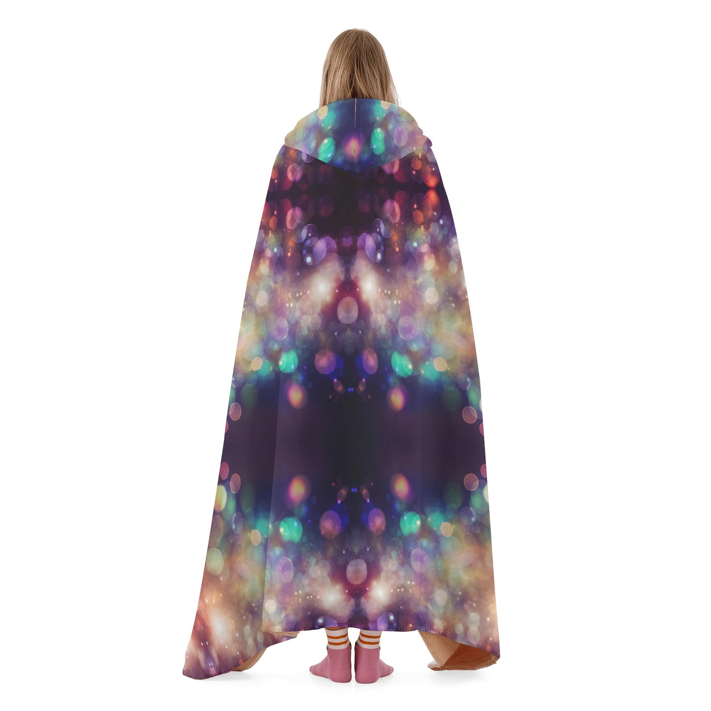 Sparkle Shimmer Hooded Blanket - Micro Fleece Lining Cosy Sherpa Blanket