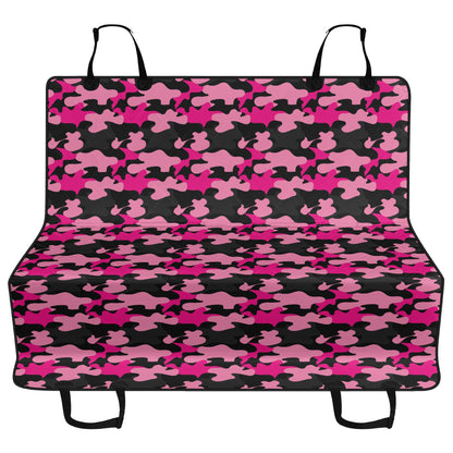 Pink Camo Car Pet Seat Cover - Waterproof Back Seat Cover Pet Hammock Dog Seat Protector