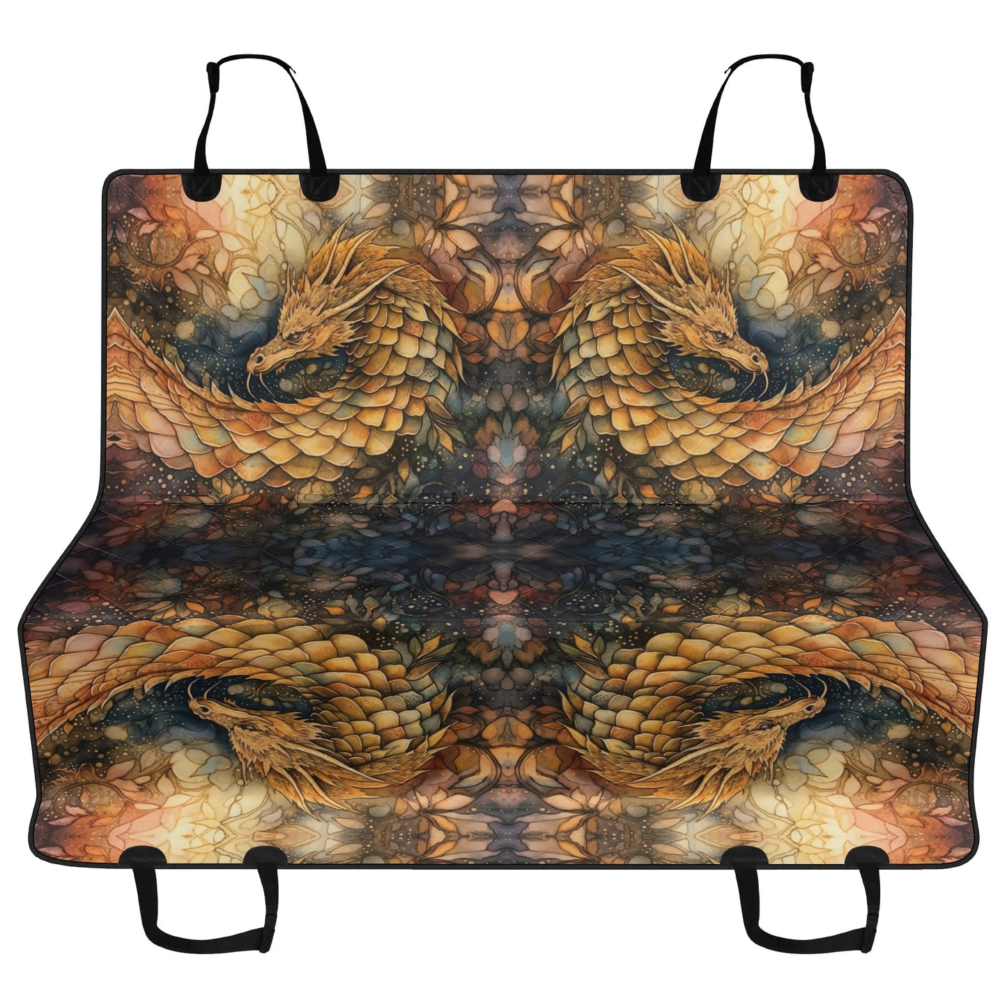 Golden Dragon Car Pet Seat Cover - Waterproof Back Seat Cover Pet Hammock Dog Seat Protector