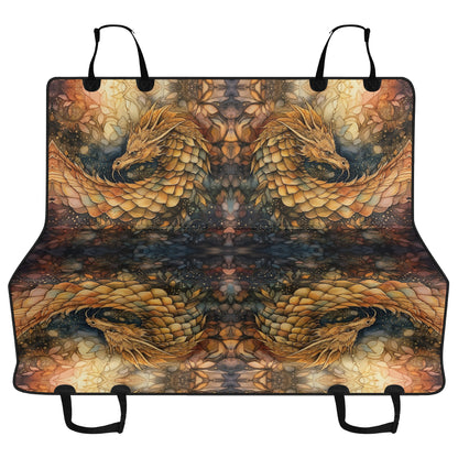 Golden Dragon Car Pet Seat Cover - Waterproof Back Seat Cover Pet Hammock Dog Seat Protector