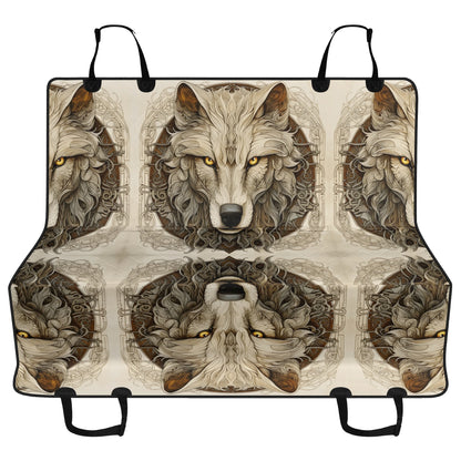 Dire Wolf Car Pet Seat Cover - Waterproof Back Seat Cover Pet Hammock Dog Seat Protector