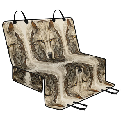 Dire Wolf Car Pet Seat Cover - Waterproof Back Seat Cover Pet Hammock Dog Seat Protector