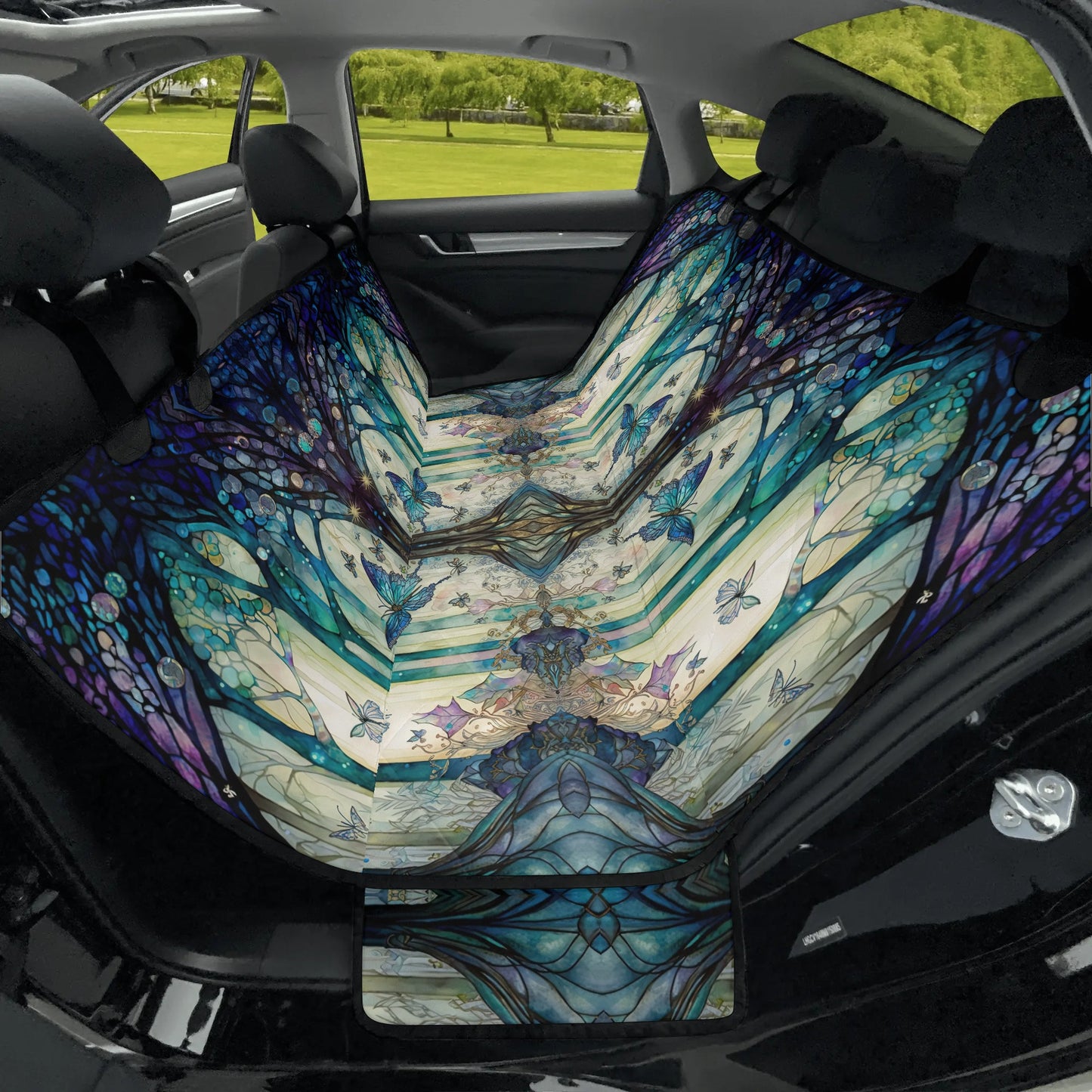 Enchanted Lake Car Pet Seat Cover - Waterproof Back Seat Cover Pet Hammock Dog Seat Protector