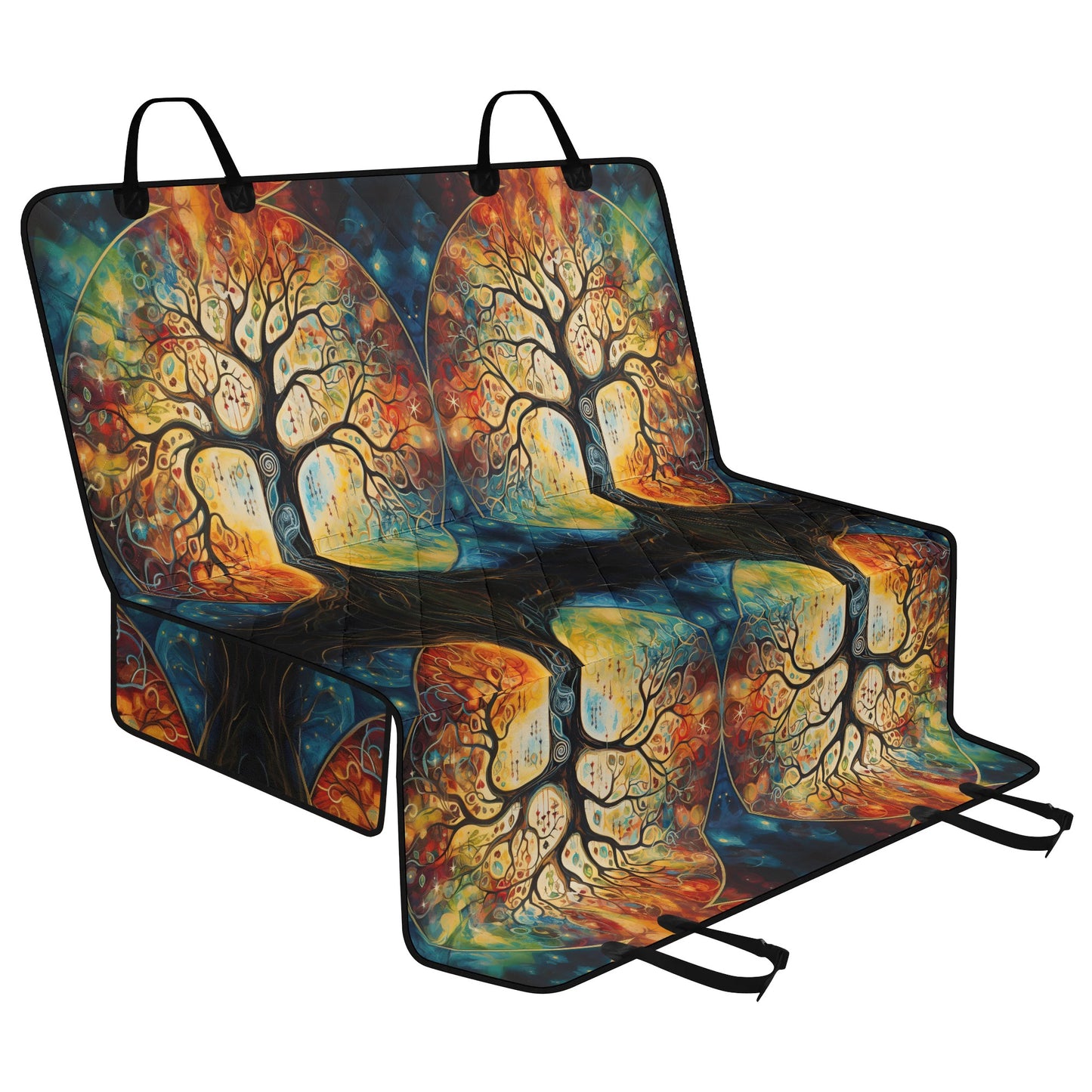Tree Of Life Pet Seat Cover - Waterproof Back Seat Cover Pet Hammock Dog Seat Protector
