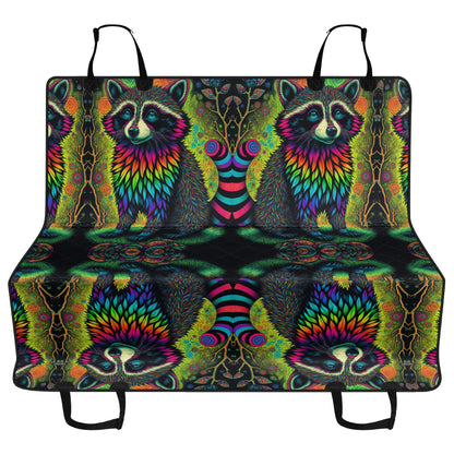 Psycho Raccoon  Pet Seat Cover - Waterproof Back Seat Cover Pet Hammock Dog Seat Protector