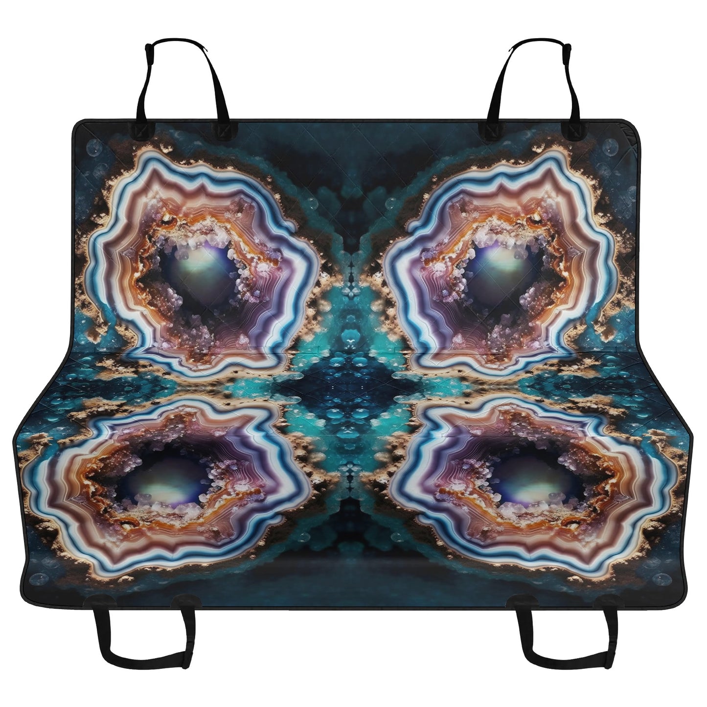 Cracked Geode  Pet Seat Cover - Waterproof Back Seat Cover Pet Hammock Dog Seat Protector