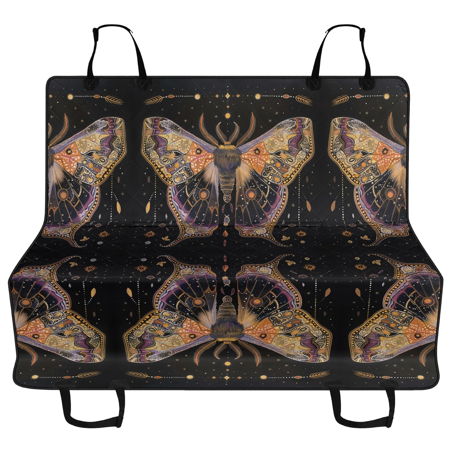 Luna Moth Pet Seat Cover - Car Back Seat Cover Pet Hammock Dog Seat Protector Automotive Car Interior Waterproof Cover
