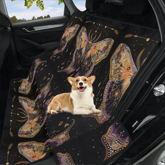 Luna Moth Pet Seat Cover - Car Back Seat Cover Pet Hammock Dog Seat Protector Automotive Car Interior Waterproof Cover