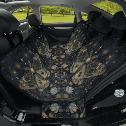 Luna Moth Pastel Pet Seat Cover - Waterproof Back Seat Cover Pet Hammock Dog Seat Protector