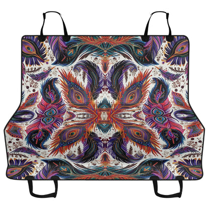 Tribal Feathers Pet Seat Cover - Waterproof Back Seat Cover Pet Hammock Dog Seat Protector