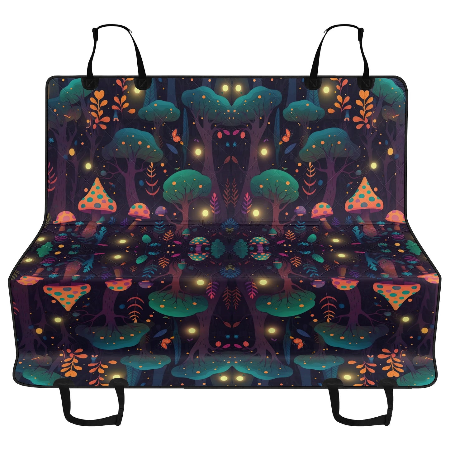 Whimsical Mushrooms Forest Pet Seat Cover - Waterproof Back Seat Cover Pet Hammock Dog Seat Protector
