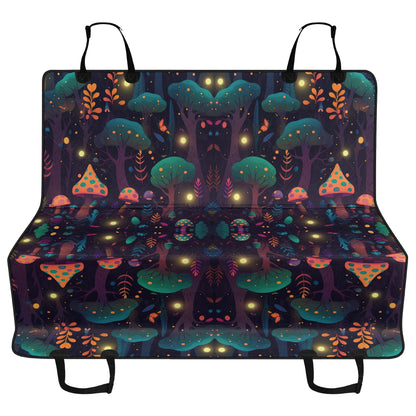Whimsical Mushrooms Forest Pet Seat Cover - Waterproof Back Seat Cover Pet Hammock Dog Seat Protector