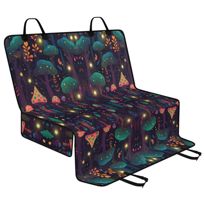 Whimsical Mushrooms Forest Pet Seat Cover - Waterproof Back Seat Cover Pet Hammock Dog Seat Protector