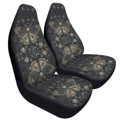 Luna Moth Pastel Car Seat Cover - Front Seat Cover or Full Set Front and Back Seat Cover Universal Fit