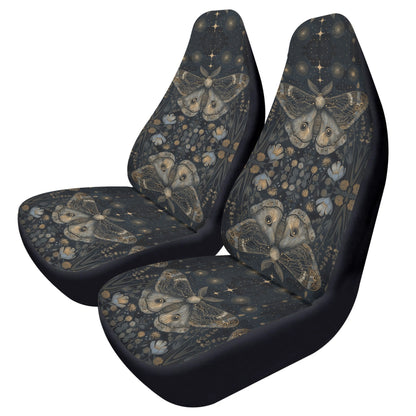 Luna Moth Pastel Car Seat Cover - Front Seat Cover or Full Set Front and Back Seat Cover Universal Fit
