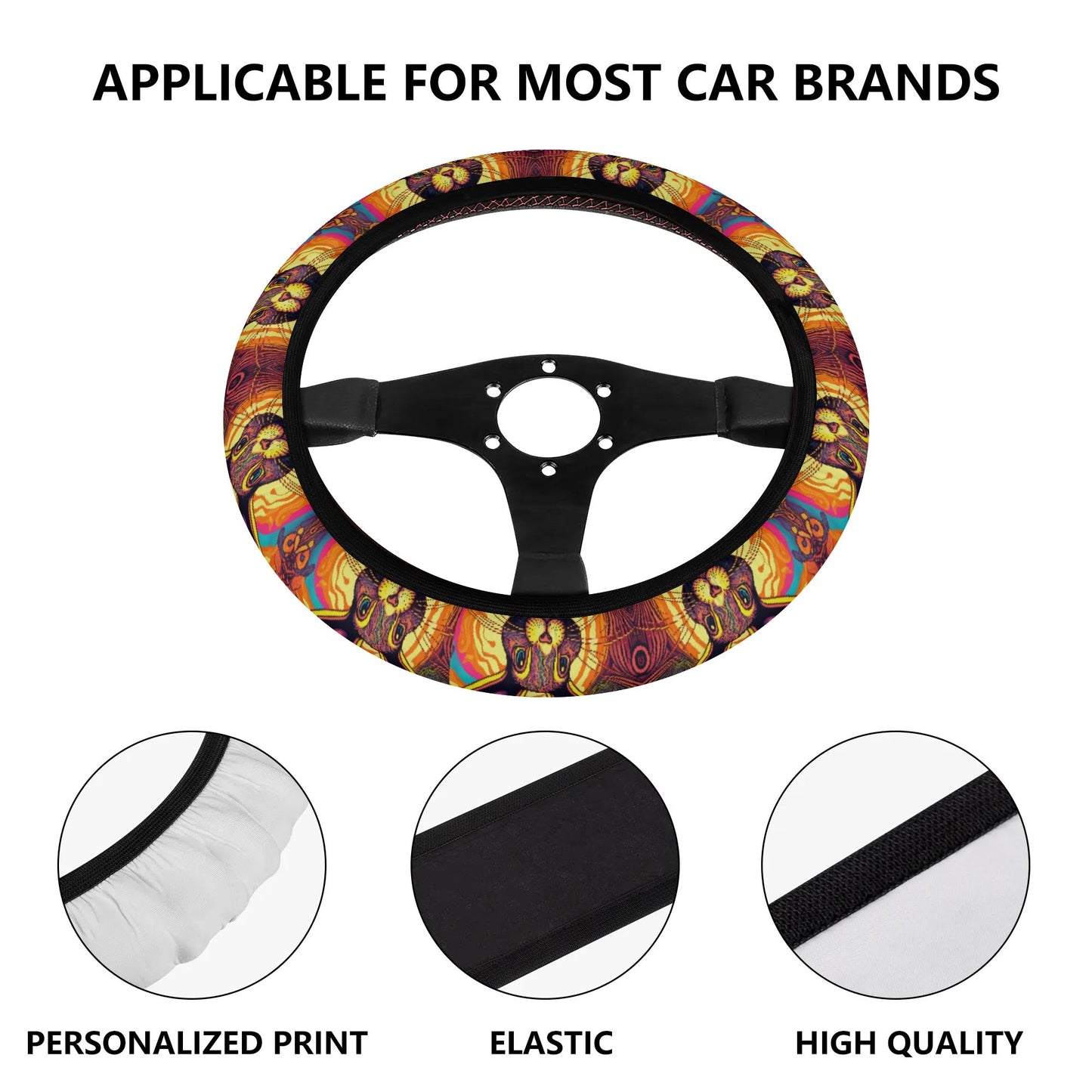 Psycho Rabbit Car Steering Wheel Cover