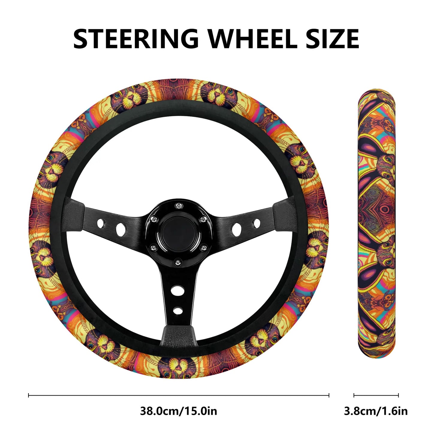Psycho Rabbit Car Steering Wheel Cover