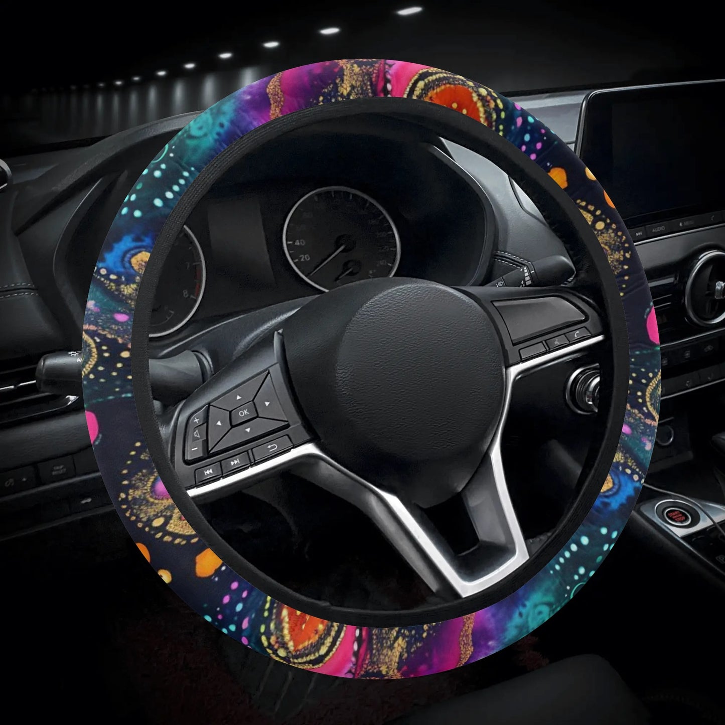 Electric Splash Car Steering Wheel Cover