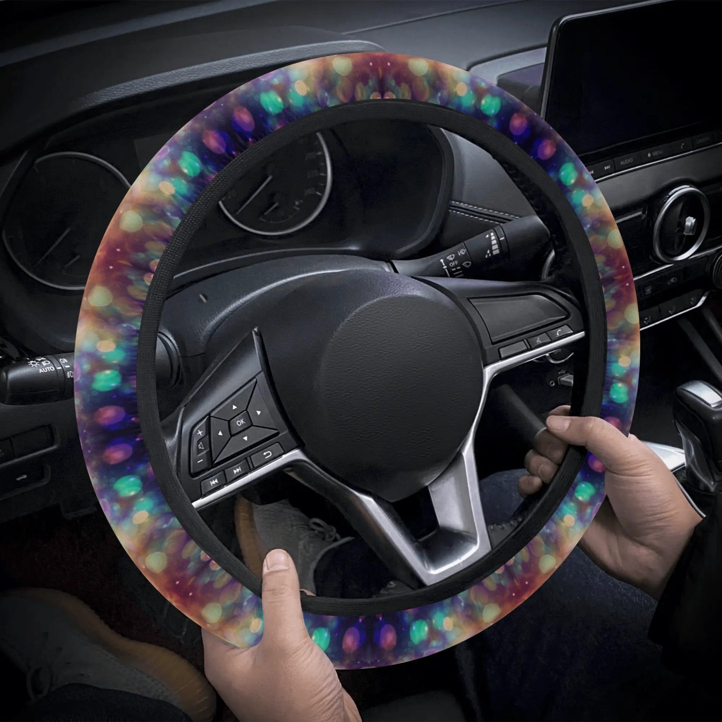 Sparkle Shimmer Car Steering Wheel Cover