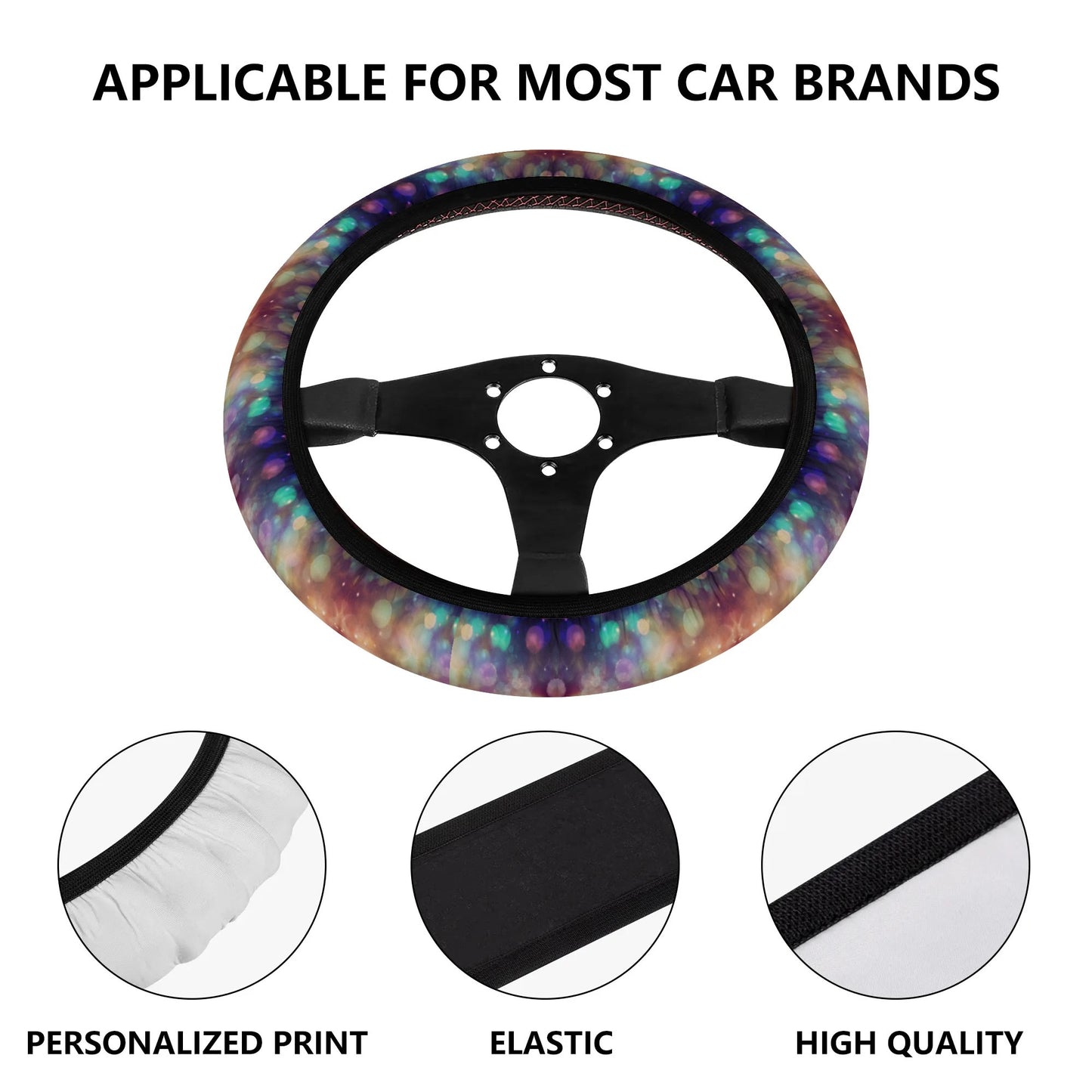 Sparkle Shimmer Car Steering Wheel Cover