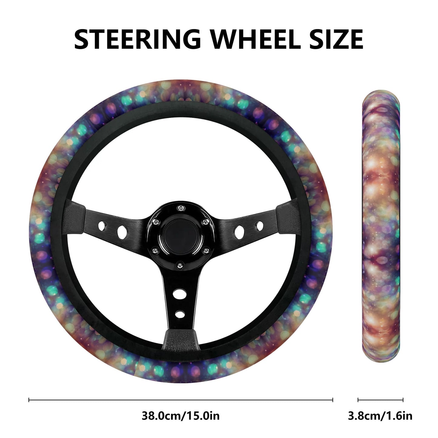Sparkle Shimmer Car Steering Wheel Cover