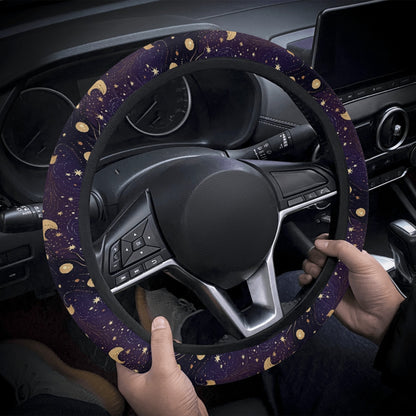 Star Moon Celestial Car Steering Wheel Cover
