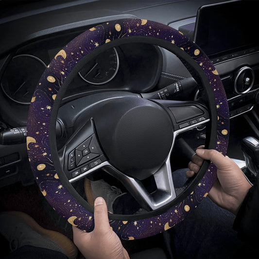 Star Moon Celestial Car Steering Wheel Cover