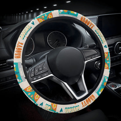 Hippy Camper Car Steering Wheel Cover