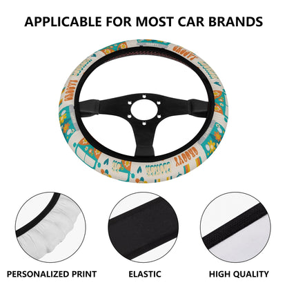 Hippy Camper Car Steering Wheel Cover