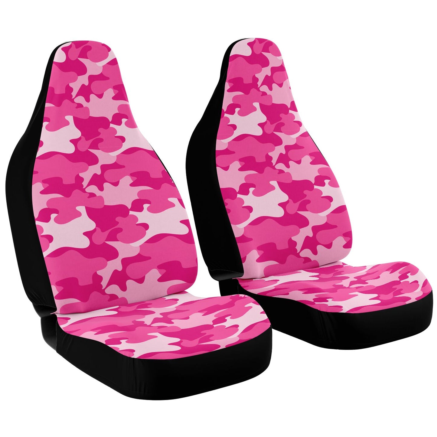 Pink Camo Car Seat Covers - Front Seat Cover or Full Set Front and Back Seat Cover Universal Fit