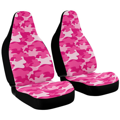 Pink Camo Car Seat Covers - Front Seat Cover or Full Set Front and Back Seat Cover Universal Fit