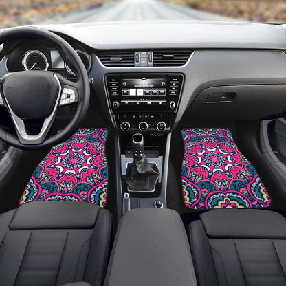 Funky Pink Mandala Car Mats - Set of 2 or 4 Car Floor Mats Car Accessories