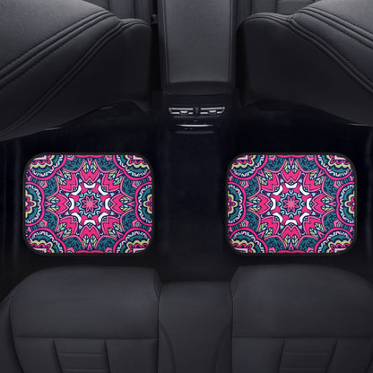 Funky Pink Mandala Car Mats - Set of 2 or 4 Car Floor Mats Car Accessories