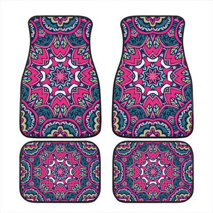 Funky Pink Mandala Car Mats - Set of 2 or 4 Car Floor Mats Car Accessories