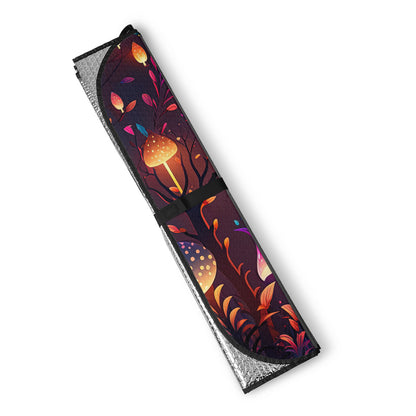 Magical Mushroom Forest Auto Sun Shade - Car Shade for Vehicle Windscreen Shield Sun Covers
