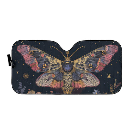 Luna Moth Pink Auto Sun Shade - Car Shades for Vehicle Windscreen Shield Sun Covers