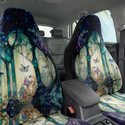 Enchanted Lake Car Seat Cover - Front Seat Cover or Full Set Front and Back Seat Cover Universal Fit