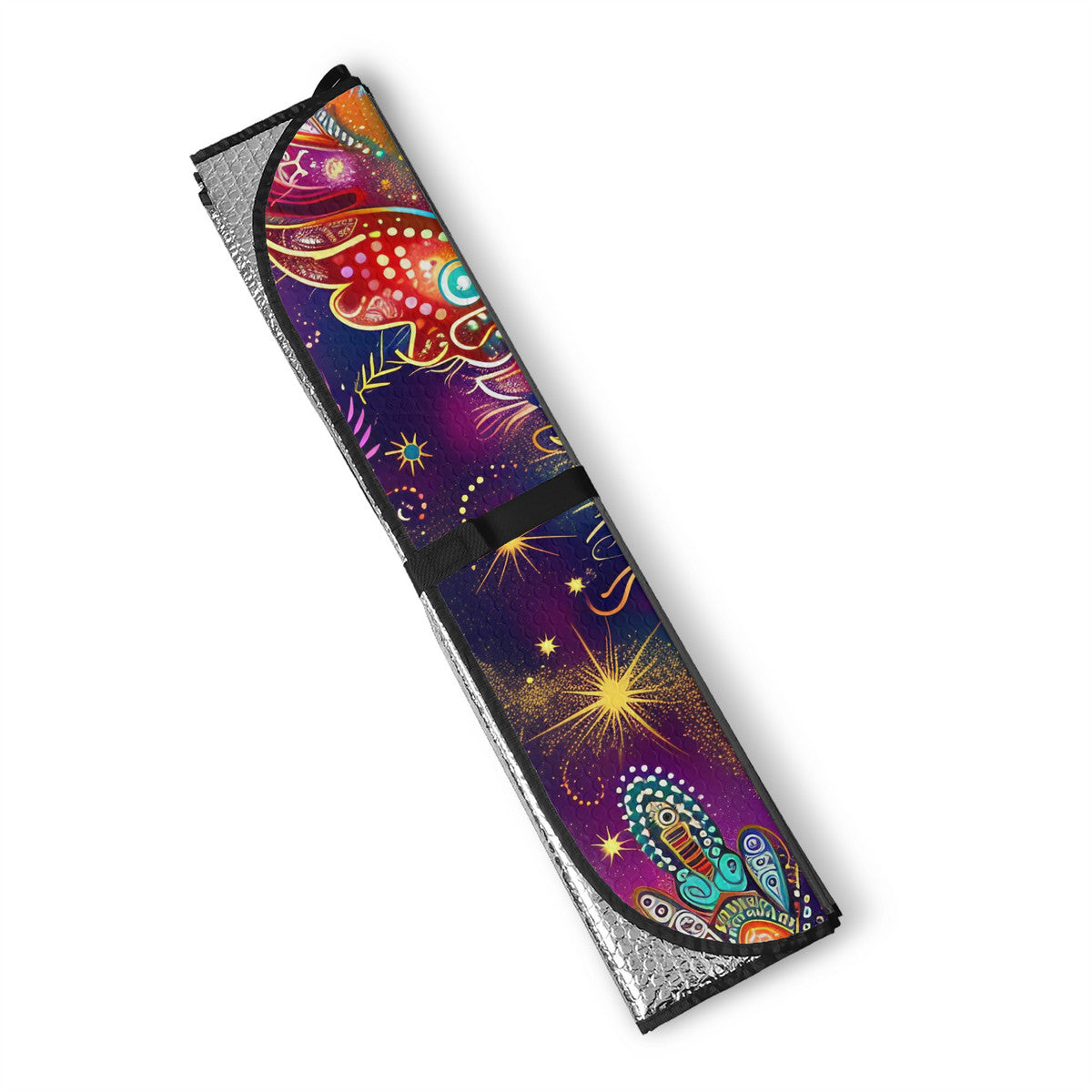 Mystical Vibe Feathers Auto Sun Shades - Car Shade for Vehicle Windscreen Shield Sun Covers