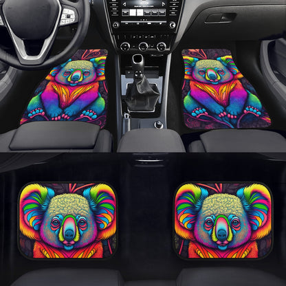 Psycho Koala Car Mats - Set of 2 or 4 Car Floor Mats Car Accessories