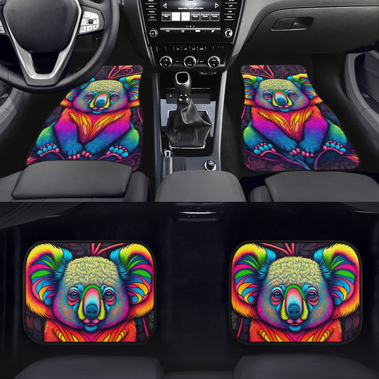 Psycho Koala Car Mats - Set of 2 or 4 Car Floor Mats Car Accessories