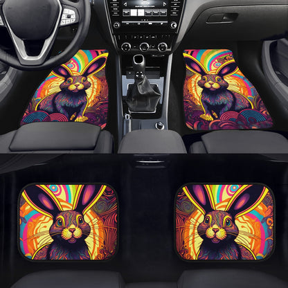 Psycho Rabbit Car Mats - Set of 2 or 4 Car Floor Mats Car Accessories