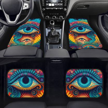 Psychedelic Eye Car Mats - Set of 2 or 4 Car Floor Mats Car Accessories