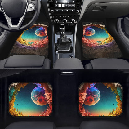 Alien Moon Car Mats - Set of 2 or 4 Car Floor Mats Car Accessories