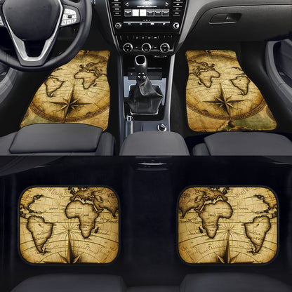 Old Maps 1 Car Mats - Set of 2 or 4 Car Floor Mats Car Accessories