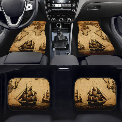 Old Maps 11 Car Mats - Set of 2 or 4 Car Floor Mats Car Accessories