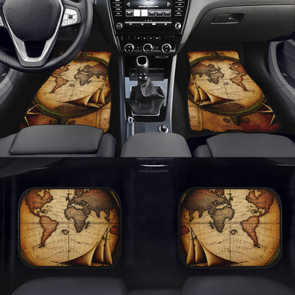Old Maps 22 Car Mats - Set of 2 or 4 Car Floor Mats Car Accessories