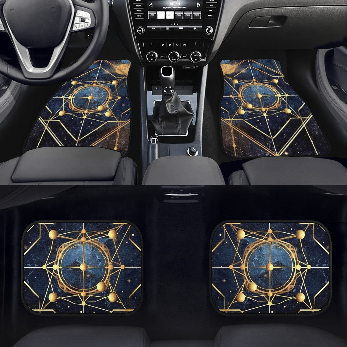 Cosmic Background 7 Car Mats - Set of 2 or 4 Car Floor Mats Car Accessories