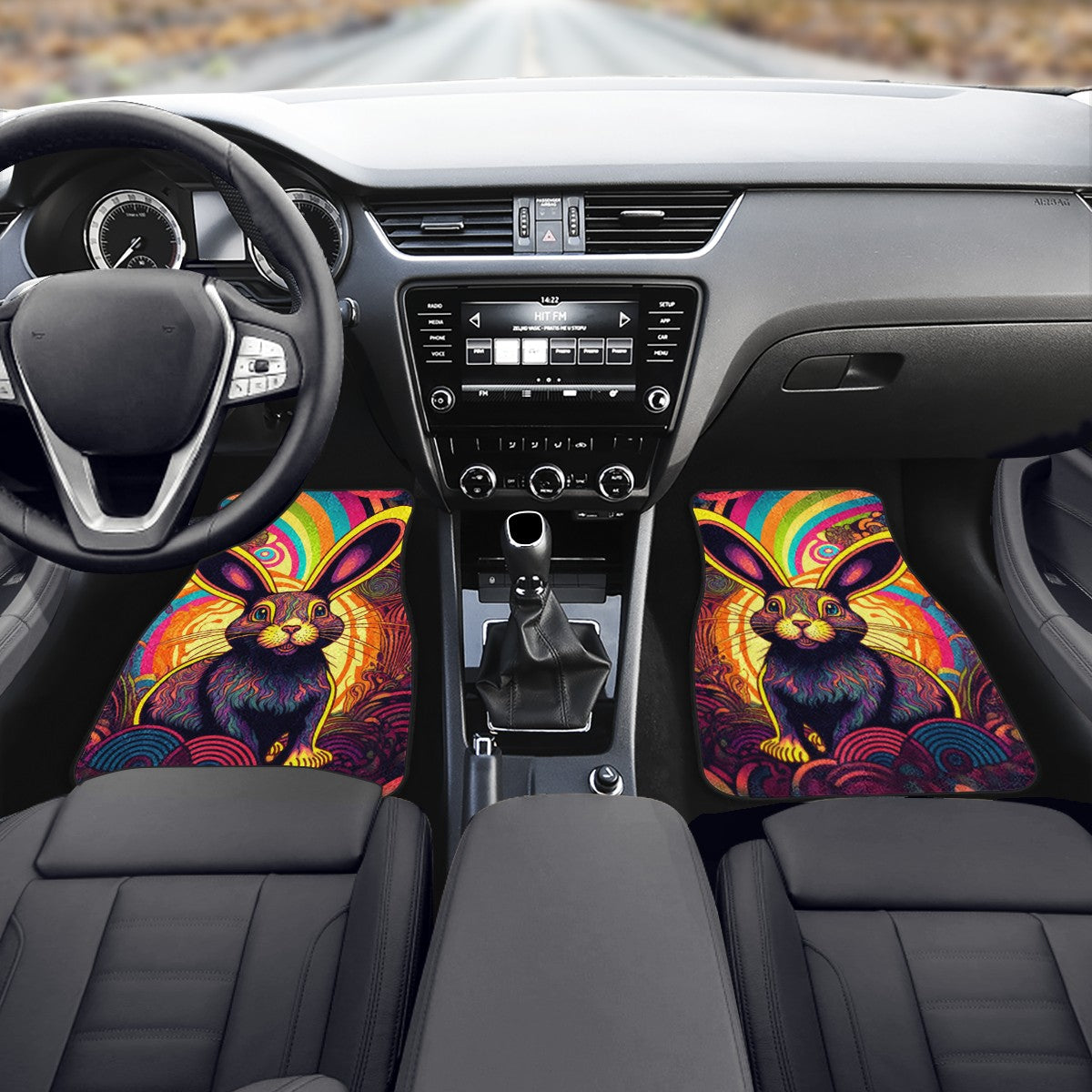 Psycho Rabbit Car Mats - Set of 2 or 4 Car Floor Mats Car Accessories